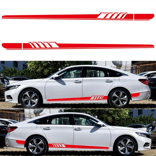 2 PCS/Set D-608 Stripe Pattern Car Modified Decorative Sticker(Red) - Decorative Sticker by buy2fix | Online Shopping UK | buy2fix