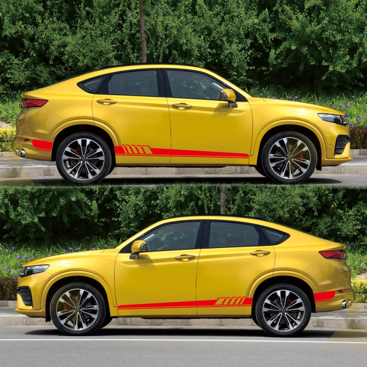 2 PCS/Set D-608 Stripe Pattern Car Modified Decorative Sticker(Red) - Decorative Sticker by buy2fix | Online Shopping UK | buy2fix