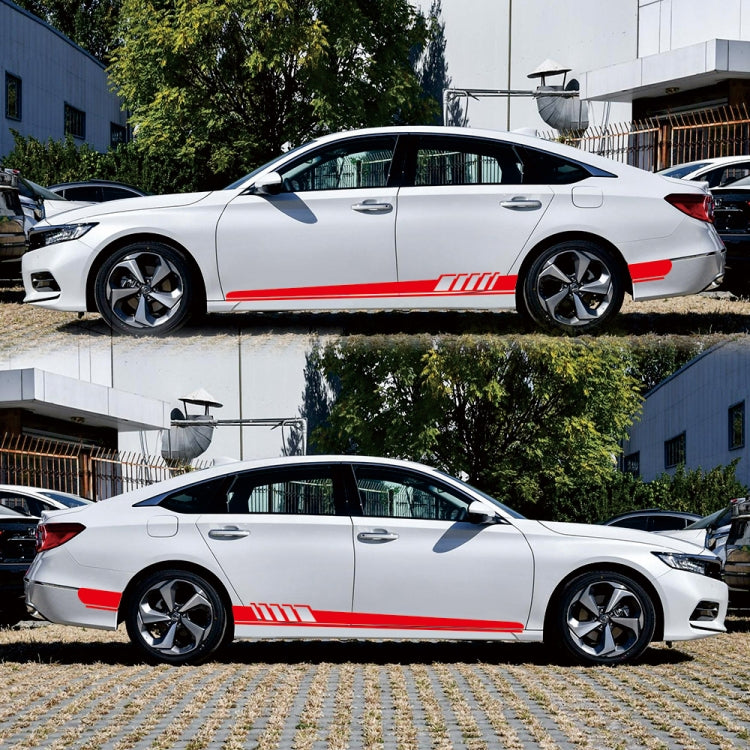2 PCS/Set D-608 Stripe Pattern Car Modified Decorative Sticker(Red) - Decorative Sticker by buy2fix | Online Shopping UK | buy2fix