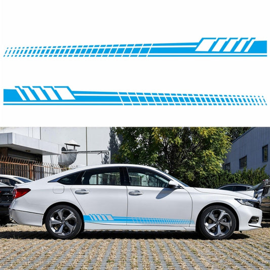 2 PCS/Set D-707 Striped Totem Pattern Car Modified Decorative Sticker(Blue) - Decorative Sticker by buy2fix | Online Shopping UK | buy2fix