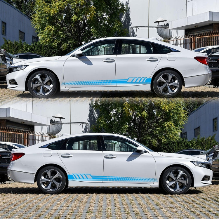 2 PCS/Set D-707 Striped Totem Pattern Car Modified Decorative Sticker(Blue) - Decorative Sticker by buy2fix | Online Shopping UK | buy2fix