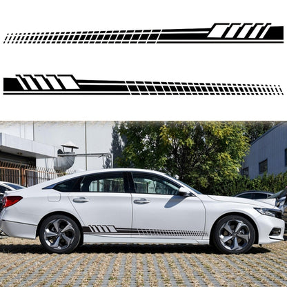 2 PCS/Set D-707 Striped Totem Pattern Car Modified Decorative Sticker(Black) - Decorative Sticker by buy2fix | Online Shopping UK | buy2fix