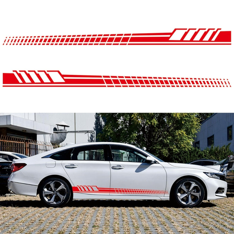 2 PCS/Set D-707 Striped Totem Pattern Car Modified Decorative Sticker(Red) - Decorative Sticker by buy2fix | Online Shopping UK | buy2fix