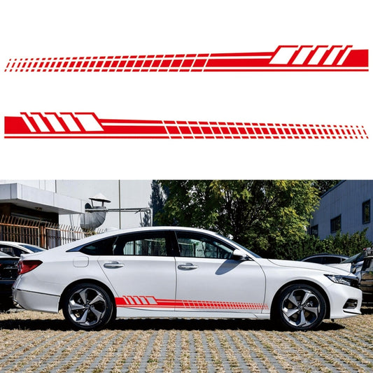 2 PCS/Set D-707 Striped Totem Pattern Car Modified Decorative Sticker(Red) - Decorative Sticker by buy2fix | Online Shopping UK | buy2fix