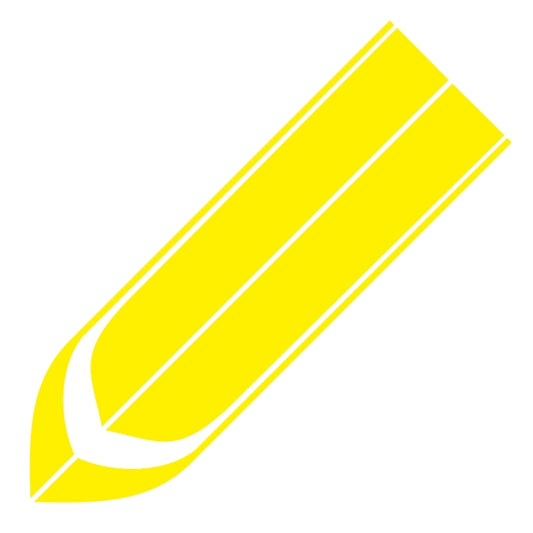 D-711 Stripe Pattern Car Modified Hood Decorative Sticker(Yellow) - Decorative Sticker by buy2fix | Online Shopping UK | buy2fix