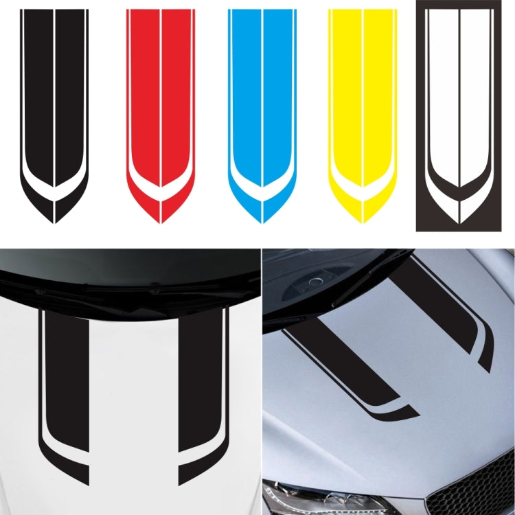 D-711 Stripe Pattern Car Modified Hood Decorative Sticker(White) - Decorative Sticker by buy2fix | Online Shopping UK | buy2fix