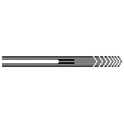 D-730 Stripe Pattern Car Modified Decorative Sticker(Black) - Decorative Sticker by buy2fix | Online Shopping UK | buy2fix