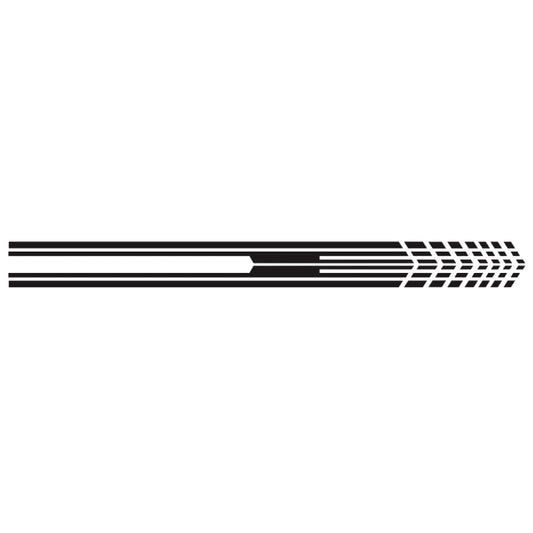 D-730 Stripe Pattern Car Modified Decorative Sticker(Black) - Decorative Sticker by buy2fix | Online Shopping UK | buy2fix