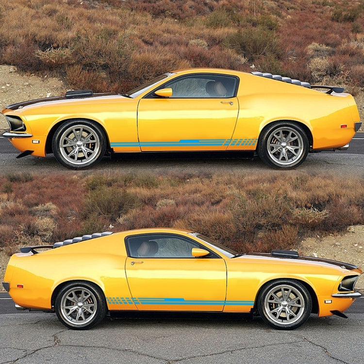 D-730 Stripe Pattern Car Modified Decorative Sticker(Blue) by buy2fix