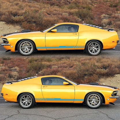 D-730 Stripe Pattern Car Modified Decorative Sticker(Blue) by buy2fix