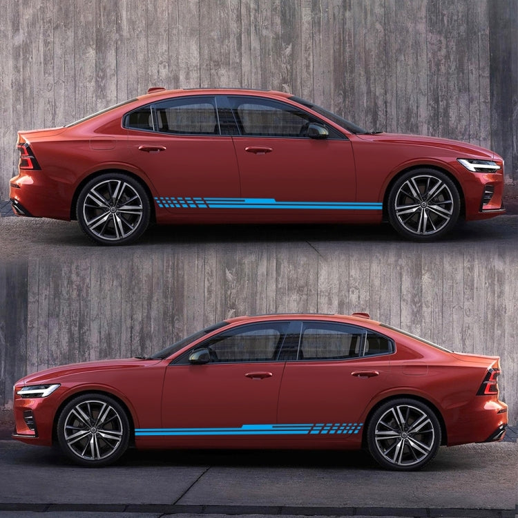 D-730 Stripe Pattern Car Modified Decorative Sticker(Blue) by buy2fix