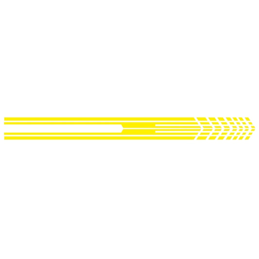 D-730 Stripe Pattern Car Modified Decorative Sticker(Yellow) - Decorative Sticker by buy2fix | Online Shopping UK | buy2fix