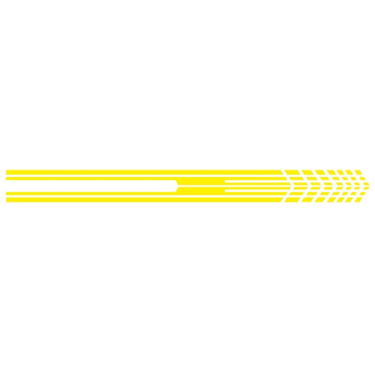 D-730 Stripe Pattern Car Modified Decorative Sticker(Yellow)