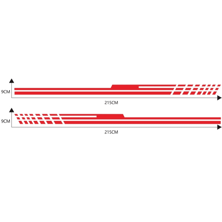 D-730 Stripe Pattern Car Modified Decorative Sticker(Red) - Decorative Sticker by buy2fix | Online Shopping UK | buy2fix
