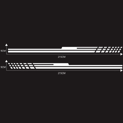 D-730 Stripe Pattern Car Modified Decorative Sticker(White) - Decorative Sticker by buy2fix | Online Shopping UK | buy2fix