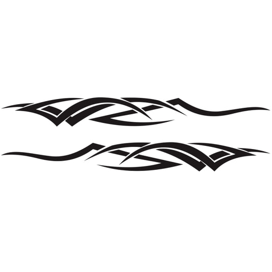 2 PCS/Set D-731 Totem Pattern Car Modified Decorative Sticker(Black) - Decorative Sticker by buy2fix | Online Shopping UK | buy2fix