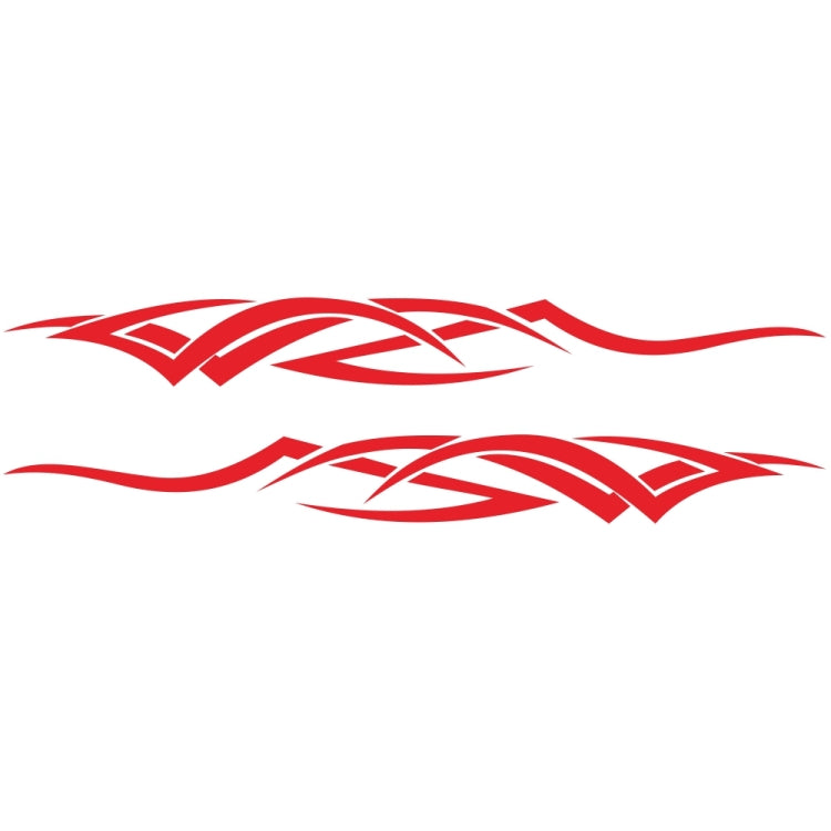 2 PCS/Set D-731 Totem Pattern Car Modified Decorative Sticker(Red) - Decorative Sticker by buy2fix | Online Shopping UK | buy2fix