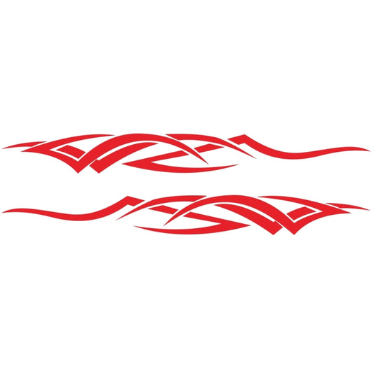 2 PCS/Set D-731 Totem Pattern Car Modified Decorative Sticker(Red) - Decorative Sticker by buy2fix | Online Shopping UK | buy2fix