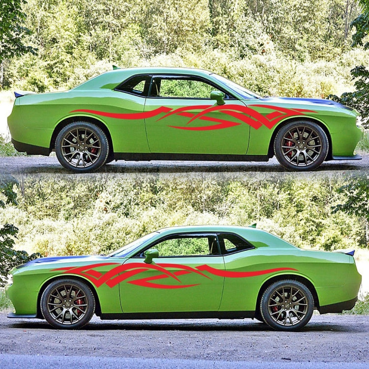 2 PCS/Set D-731 Totem Pattern Car Modified Decorative Sticker(Red) - Decorative Sticker by buy2fix | Online Shopping UK | buy2fix