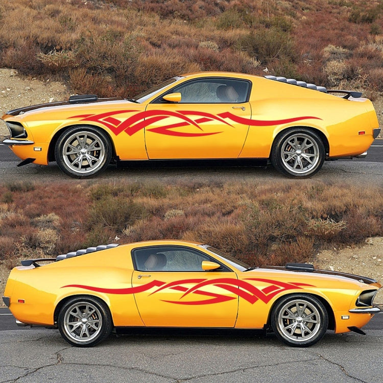 2 PCS/Set D-731 Totem Pattern Car Modified Decorative Sticker(Red) - Decorative Sticker by buy2fix | Online Shopping UK | buy2fix
