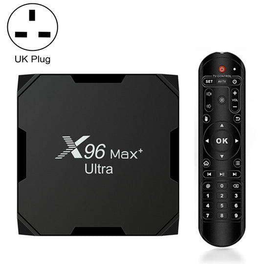 X96 Max+ Ultra 4GB+64GB Amlogic S905X4 8K Smart TV BOX Android 11.0 Media Player, Plug Type:UK Plug