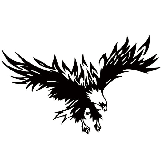 D-733 Eagle Pattern Car Modified Hood Decorative Sticker(Black) - Decorative Sticker by buy2fix | Online Shopping UK | buy2fix