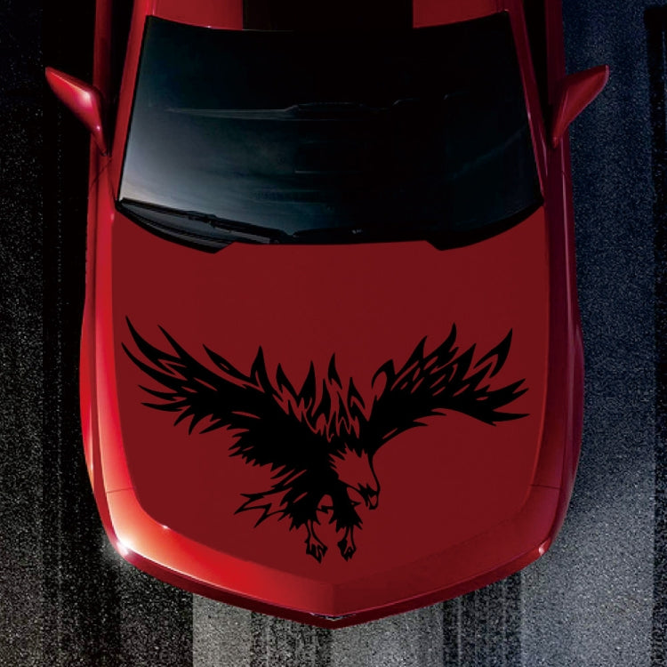 D-733 Eagle Pattern Car Modified Hood Decorative Sticker(Black) - Decorative Sticker by buy2fix | Online Shopping UK | buy2fix