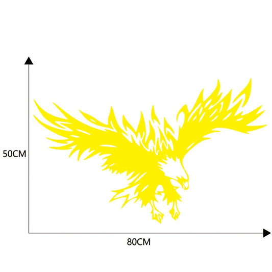 D-733 Eagle Pattern Car Modified Hood Decorative Sticker(Yellow) - Decorative Sticker by buy2fix | Online Shopping UK | buy2fix