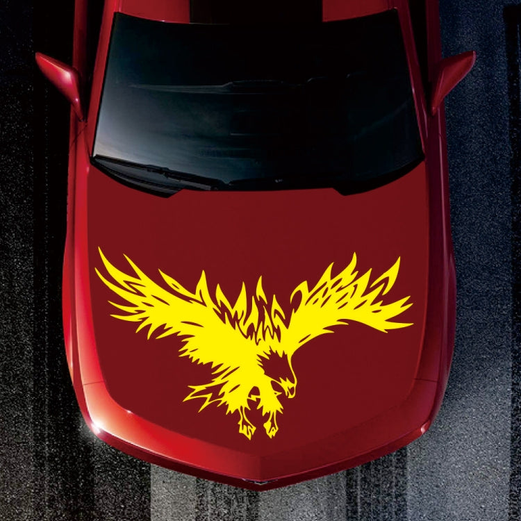 D-733 Eagle Pattern Car Modified Hood Decorative Sticker(Yellow) - Decorative Sticker by buy2fix | Online Shopping UK | buy2fix