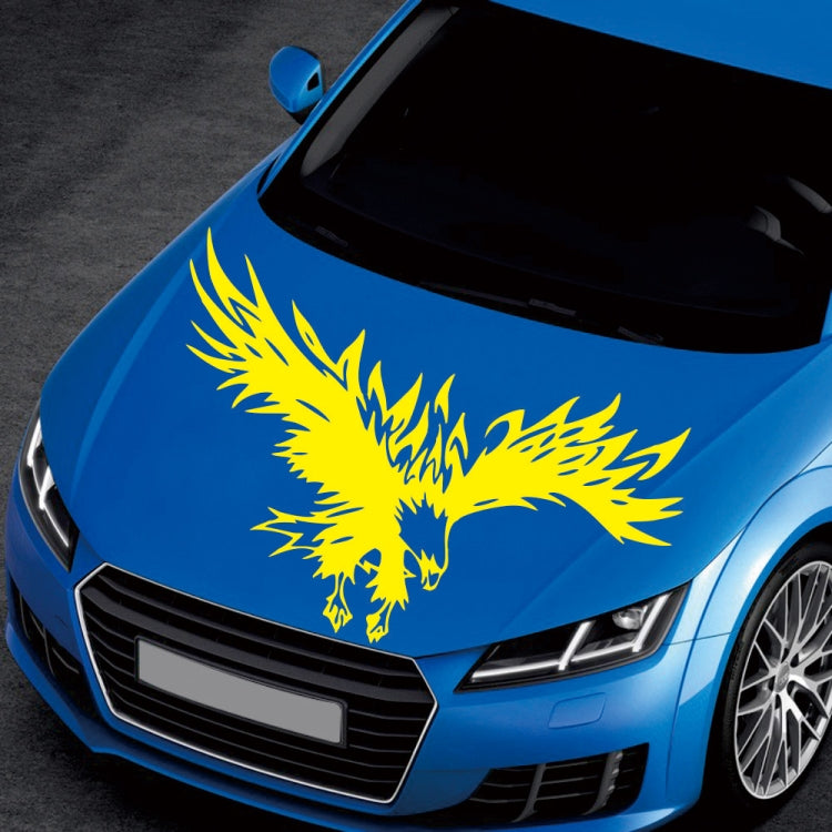 D-733 Eagle Pattern Car Modified Hood Decorative Sticker(Yellow) - Decorative Sticker by buy2fix | Online Shopping UK | buy2fix