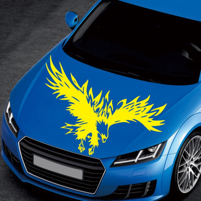 D-733 Eagle Pattern Car Modified Hood Decorative Sticker(Yellow) - Decorative Sticker by buy2fix | Online Shopping UK | buy2fix