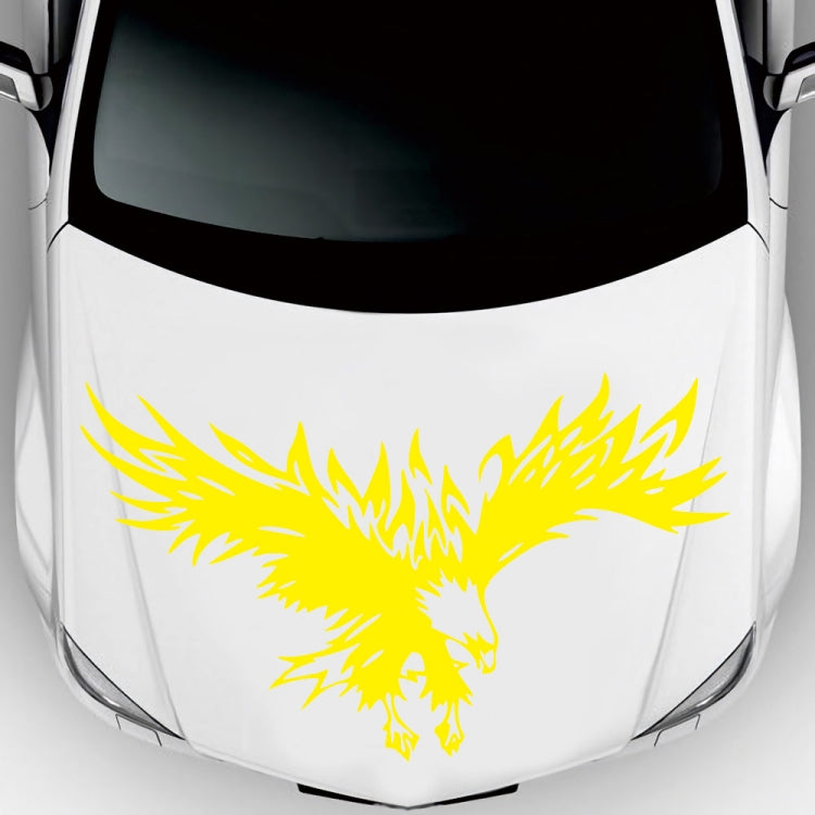 D-733 Eagle Pattern Car Modified Hood Decorative Sticker(Yellow) - Decorative Sticker by buy2fix | Online Shopping UK | buy2fix