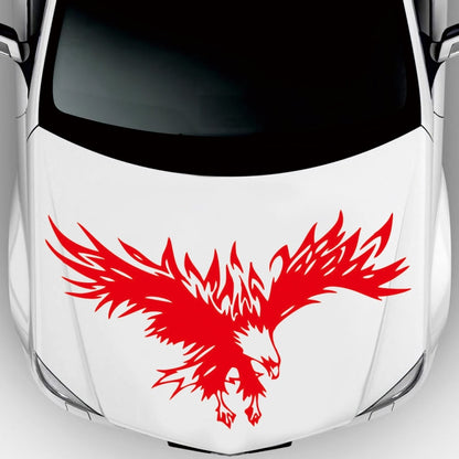 D-733 Eagle Pattern Car Modified Hood Decorative Sticker(Red) - Decorative Sticker by buy2fix | Online Shopping UK | buy2fix