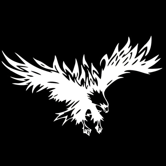 D-733 Eagle Pattern Car Modified Hood Decorative Sticker(White) - Decorative Sticker by buy2fix | Online Shopping UK | buy2fix