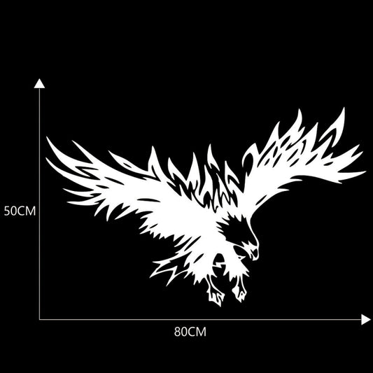D-733 Eagle Pattern Car Modified Hood Decorative Sticker(White) - Decorative Sticker by buy2fix | Online Shopping UK | buy2fix