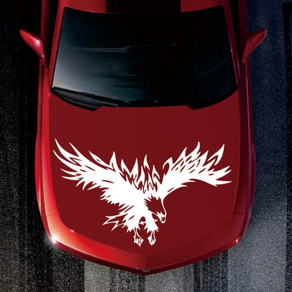 D-733 Eagle Pattern Car Modified Hood Decorative Sticker(White) - Decorative Sticker by buy2fix | Online Shopping UK | buy2fix