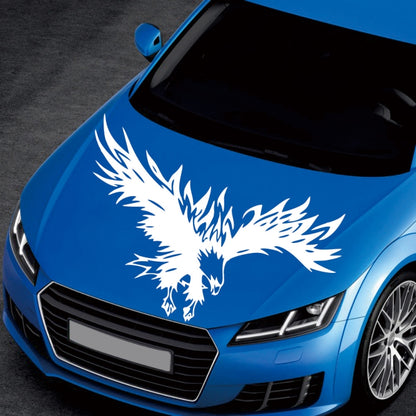 D-733 Eagle Pattern Car Modified Hood Decorative Sticker(White) - Decorative Sticker by buy2fix | Online Shopping UK | buy2fix