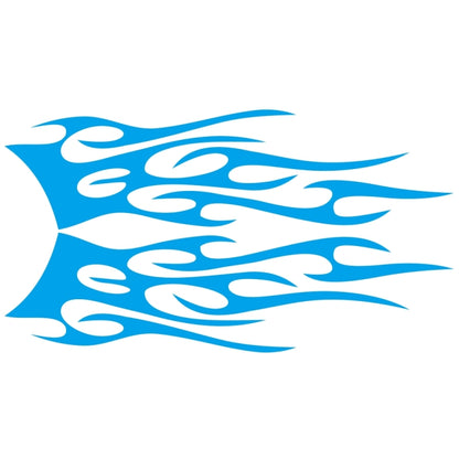 2 PCS/Set D-751 Flame Pattern Car Modified Decorative Sticker(Blue) - Decorative Sticker by buy2fix | Online Shopping UK | buy2fix