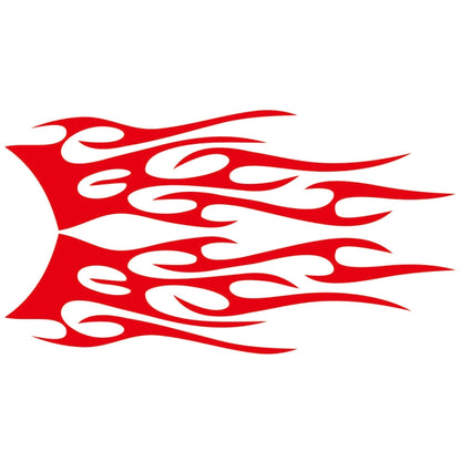 2 PCS/Set D-751 Flame Pattern Car Modified Decorative Sticker(Red) - Decorative Sticker by buy2fix | Online Shopping UK | buy2fix