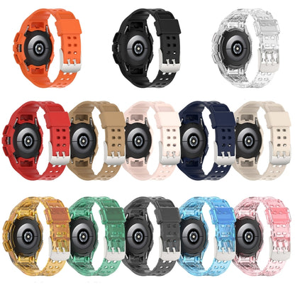 For Samsung Galaxy Watch4 Classic 46mm Silicone Integrated Watch Band(Black) - Watch Bands by buy2fix | Online Shopping UK | buy2fix