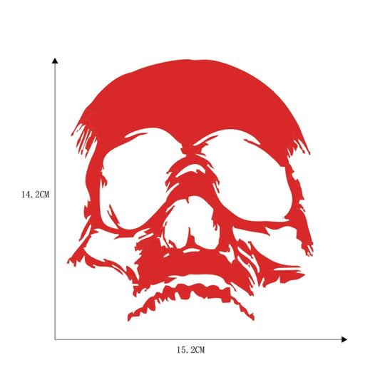 D-774 Evil Skull Pattern Car Modified Decorative Sticker(Red) - Decorative Sticker by buy2fix | Online Shopping UK | buy2fix