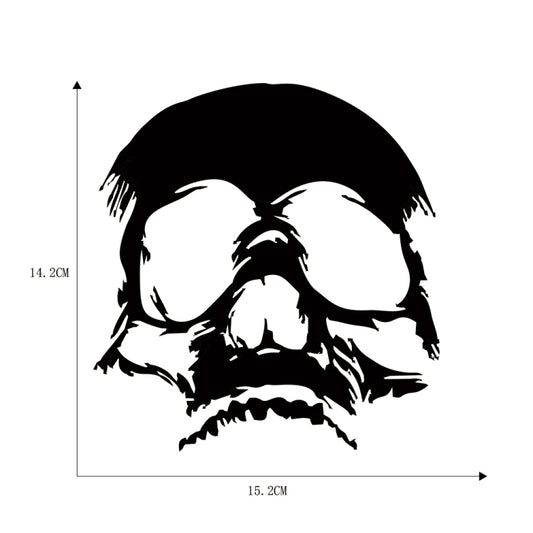 D-774 Evil Skull Pattern Car Modified Decorative Sticker(Black) - Decorative Sticker by buy2fix | Online Shopping UK | buy2fix