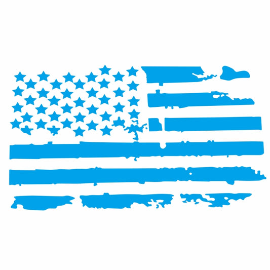 D-778 American Flag Pattern Car Modified Decorative Sticker(Blue) - Decorative Sticker by buy2fix | Online Shopping UK | buy2fix
