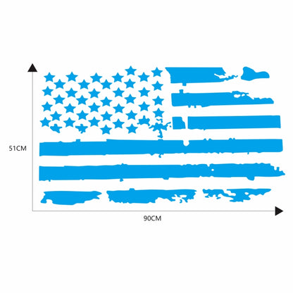 D-778 American Flag Pattern Car Modified Decorative Sticker(Blue) - Decorative Sticker by buy2fix | Online Shopping UK | buy2fix