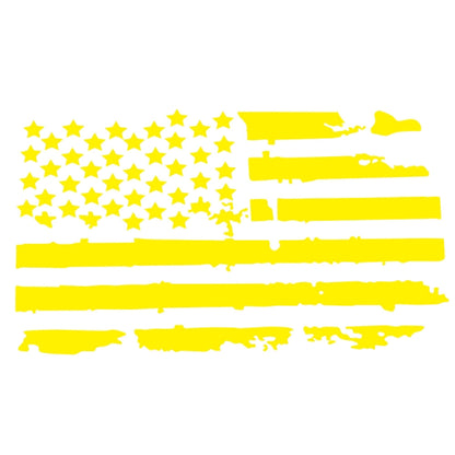 D-778 American Flag Pattern Car Modified Decorative Sticker(Yellow) - Decorative Sticker by buy2fix | Online Shopping UK | buy2fix