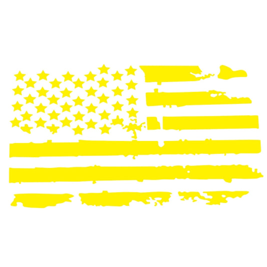 D-778 American Flag Pattern Car Modified Decorative Sticker(Yellow) - Decorative Sticker by buy2fix | Online Shopping UK | buy2fix