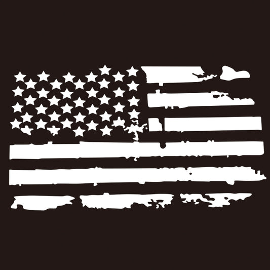 D-778 American Flag Pattern Car Modified Decorative Sticker(White) - Decorative Sticker by buy2fix | Online Shopping UK | buy2fix
