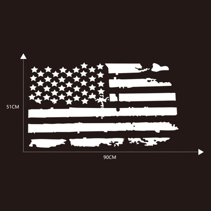 D-778 American Flag Pattern Car Modified Decorative Sticker(White) - Decorative Sticker by buy2fix | Online Shopping UK | buy2fix