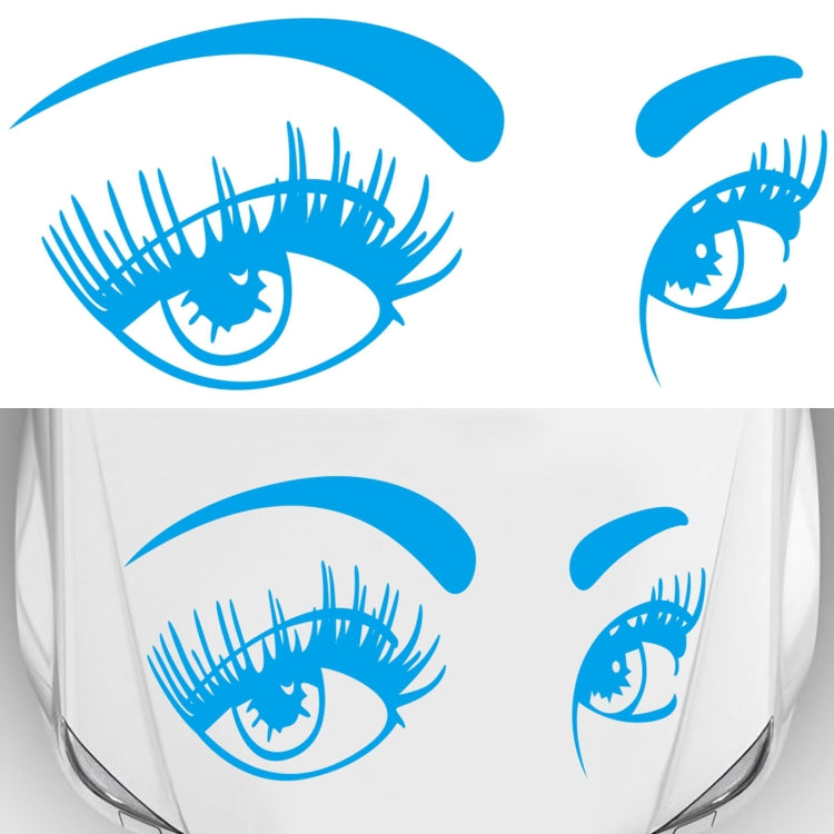 D-821 Beauty Eyes Pattern Car Modified Decorative Sticker(Blue) - Decorative Sticker by buy2fix | Online Shopping UK | buy2fix