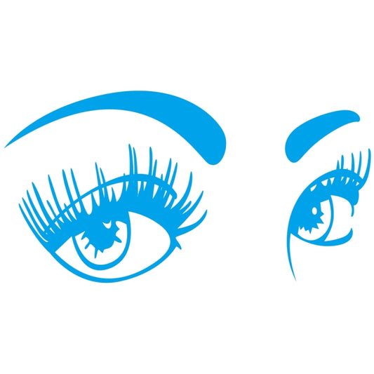 D-821 Beauty Eyes Pattern Car Modified Decorative Sticker(Blue) - Decorative Sticker by buy2fix | Online Shopping UK | buy2fix
